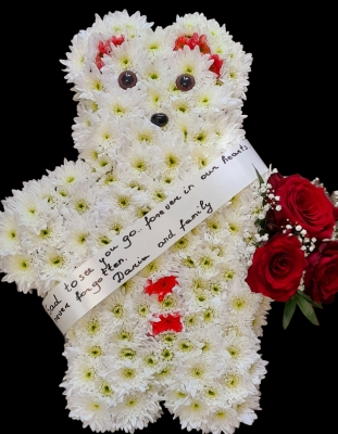 Funeral teddy bear