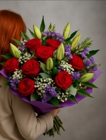 Purple and red
